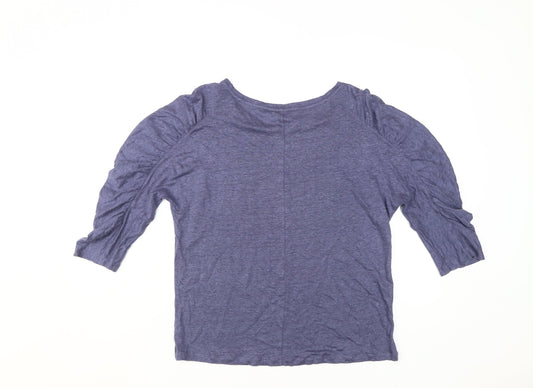Womens UK Size 12 Phase Eight Blue Jersey T-Shirt