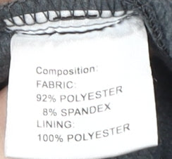 Outdoor Men's Black Trousers, Size L, Breathable, Casual