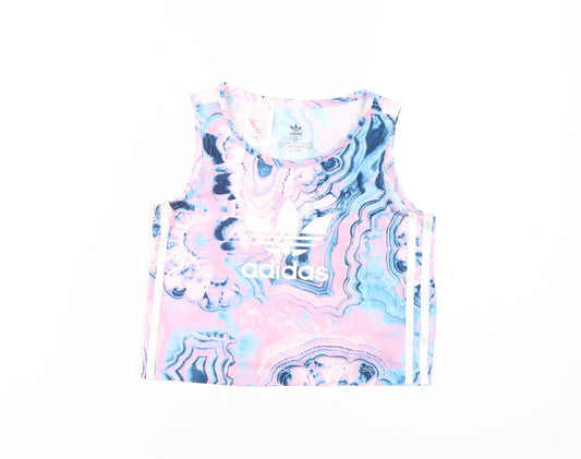 Additional front view of Adidas Teens Multicoloured S Tank Top