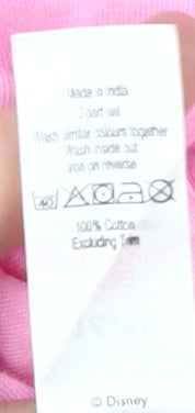 George Stitch Women's Pink T-Shirt L, Casual Cartoon