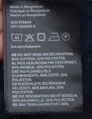 H&M Unisex Adults Black UCLA Pullover Sweatshirt M