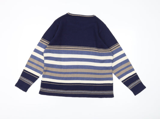 Honor Millburn Women's Multicoloured Striped Pullover
