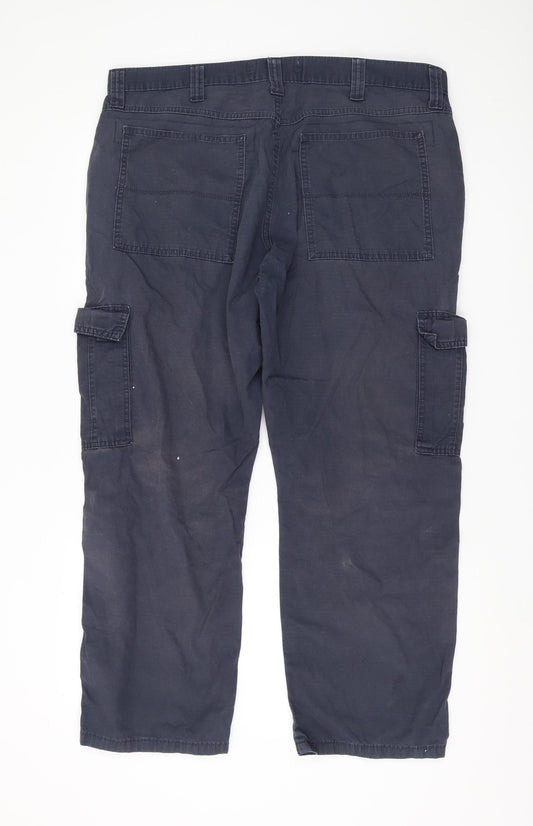 Wrangler Men's Black Cargo Trousers - Size 38