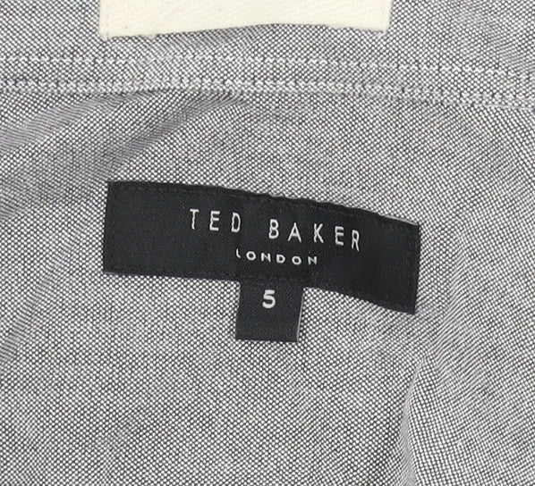 Ted Baker Men's Grey Long Sleeve Button-Up Shirt