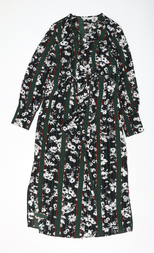 Additional front view of Red Herring Women's Multicoloured Midi Shirt Dress