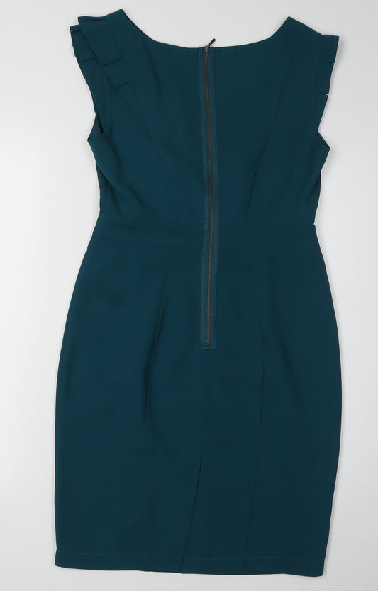 Marks and Spencer Women's Green Sheath Dress Size 8