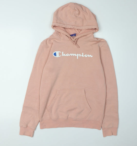 Womens UK Size XS Champion Pink Pullover Hoodie