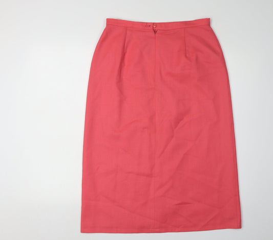 Alexon Women's Red Pencil Midi Skirt Size 14