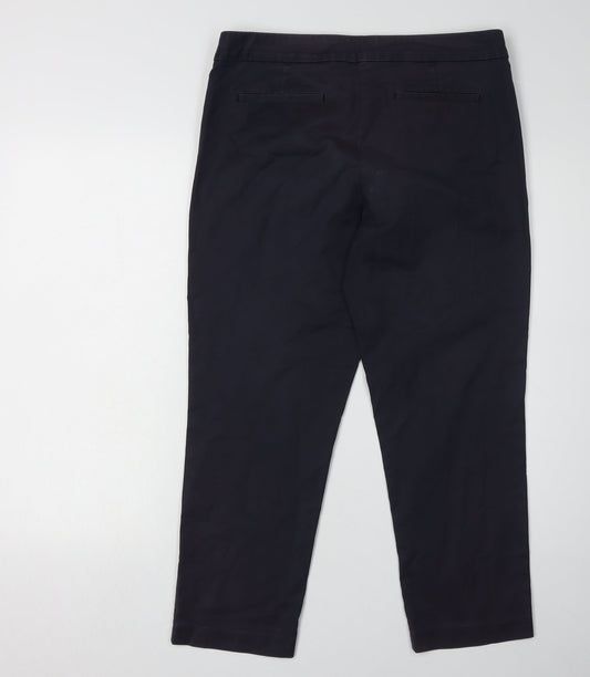 Womens UK Size M Joules Regular Fit Casual Blue Trousers