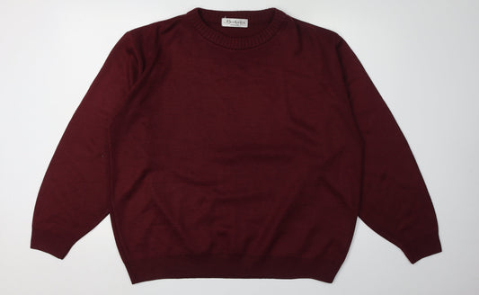 Mens UK Size M Berkertex Red Pullover Jumper