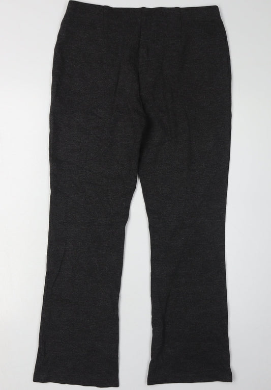 East Women's Black Trousers, Size 12, Viscose Blend