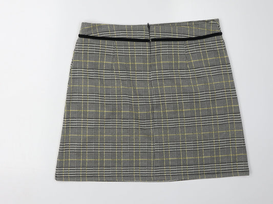 Dorothy Perkins Women's Multicoloured Check Skirt Size 14