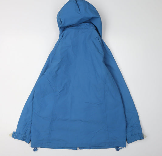 Arctic Storm Men's Blue Hooded Rain Jacket Size S