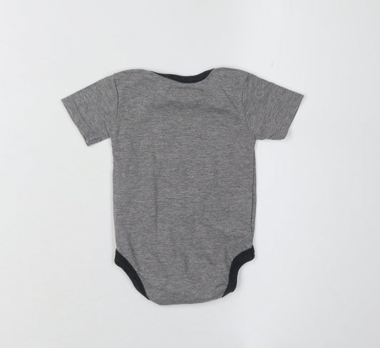 Justice League Unisex Grey Batman Babygrow 3-6 Months