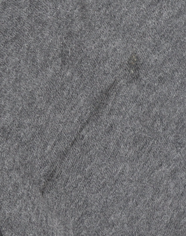 Brand and care label for Champion unisex grey hoodie l pullover logo casual