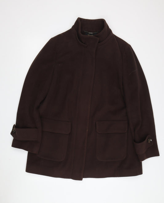 Womens UK Size 16 Viyella Brown Overcoat