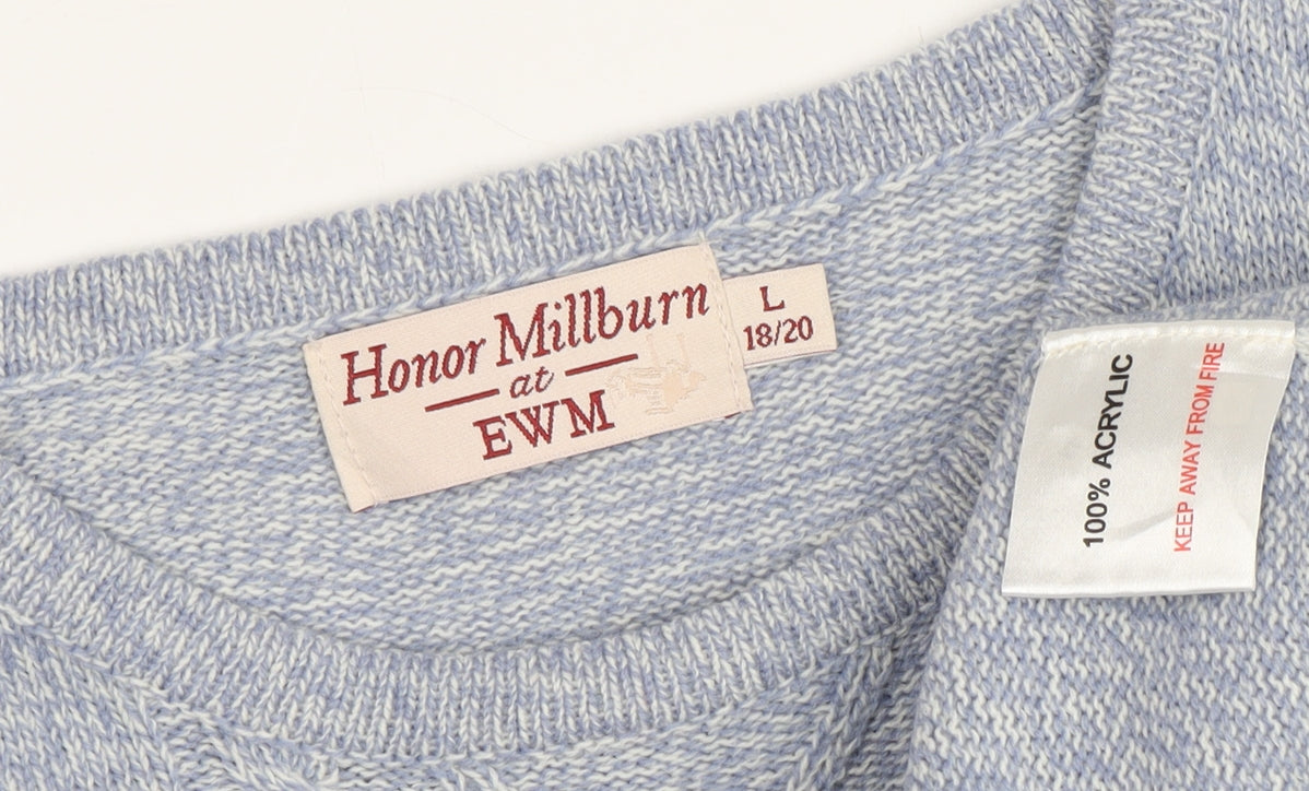 Womens UK Size L Honor Millburn at EWM Blue Pullover Jumper