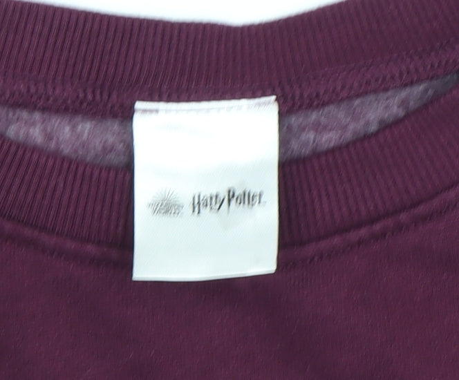 Harry Potter Unisex Kids Purple Hogwarts Sweatshirt 13-14 Years