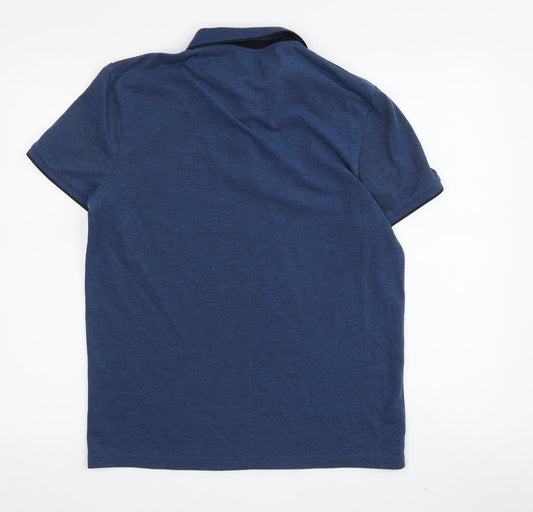 Jules Men's Blue Polo Shirt M Regular Solid Casual