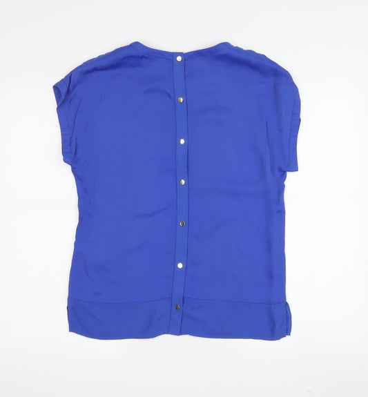 Womens UK Size 4 Reiss Blue Blouse