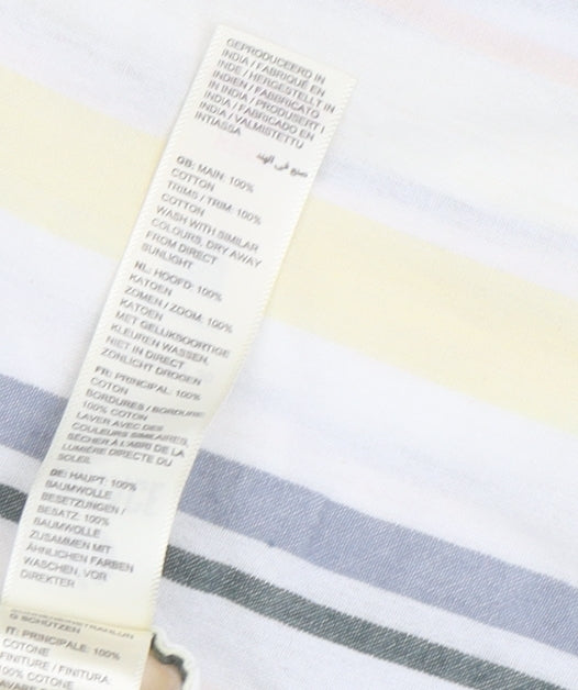 FatFace Women's Multicoloured Striped Nightshirt UK 8