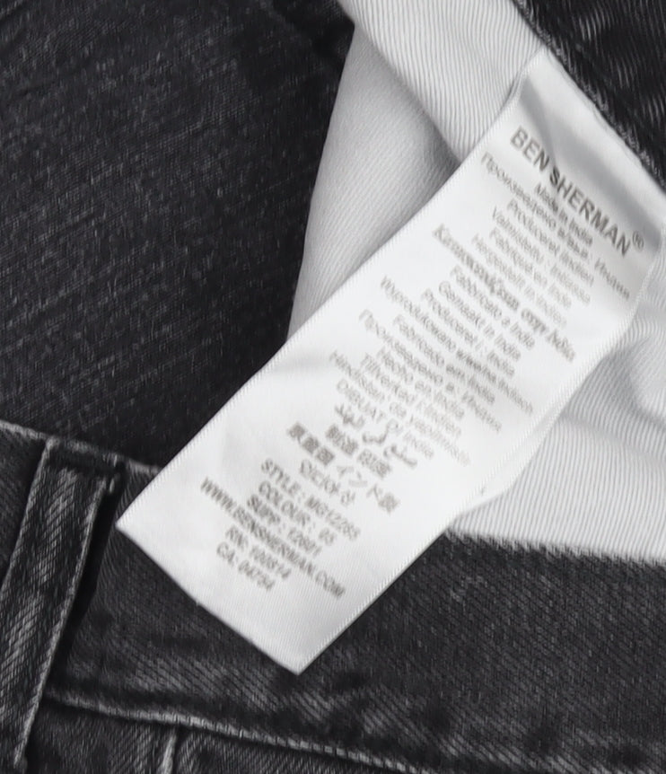 Ben Sherman Men's Black Slim Straight Jeans, Size M