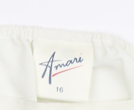 Womens UK Size 16 Amari White Camisole Tank