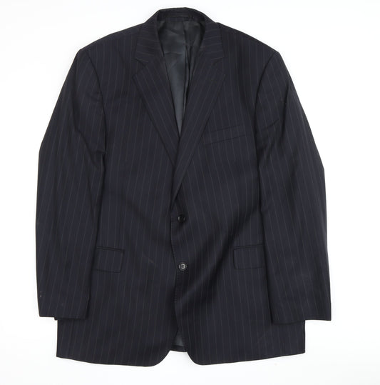 Mens UK Size 46 Austin Reed Regular Blue Suit Jacket