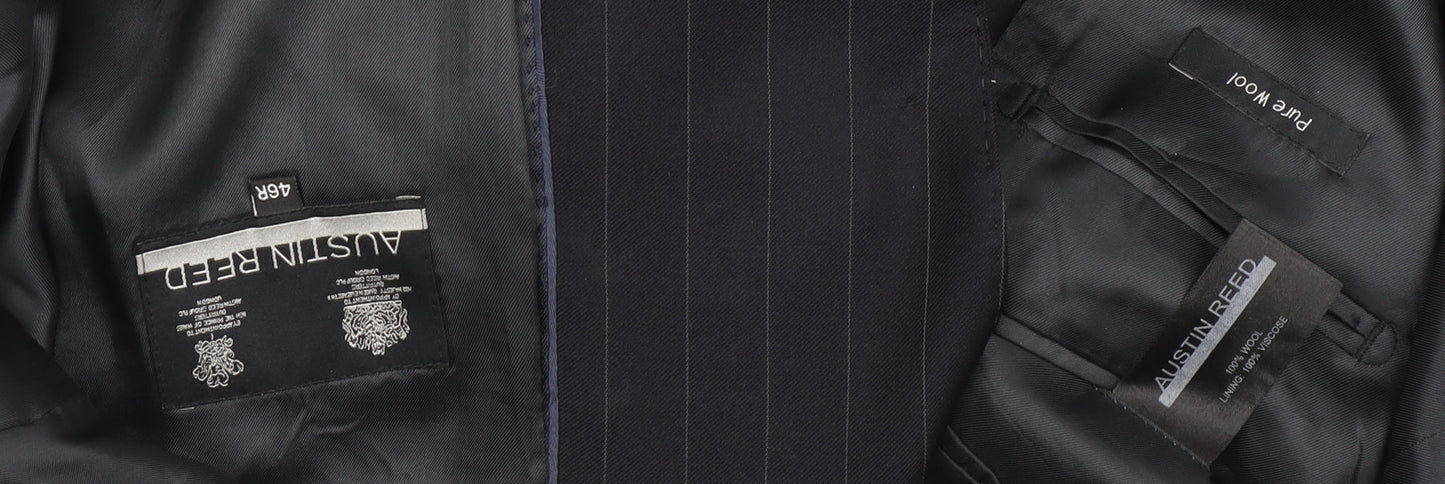 Austin Reed Men's Blue 46 Blazer Single-Breasted Jacket