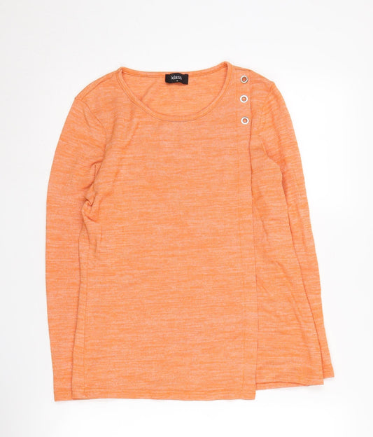 Womens UK Size M Klass Orange Pullover Jumper