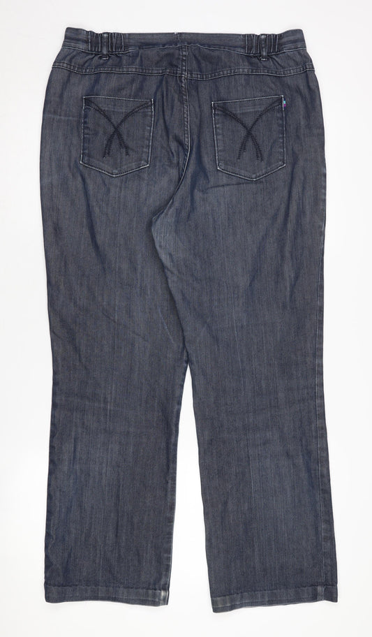 Womens UK Size 14 Marks and Spencer Regular Fit Blue Jeans