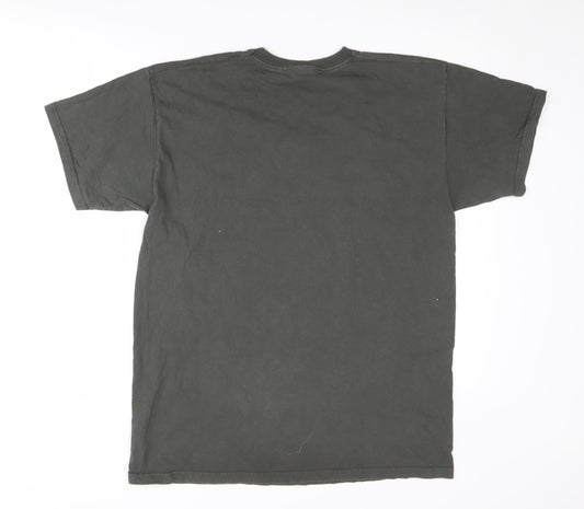 Sesame Street Men's Black L Cookie Monster BBQ T-Shirt