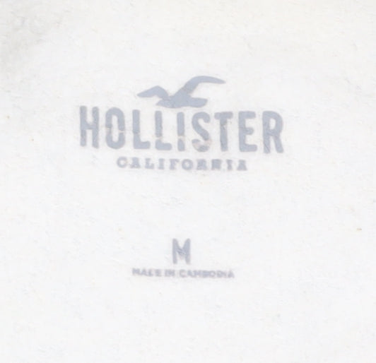 Hollister Women's Grey Henley Sweatshirt, Size M, Casual