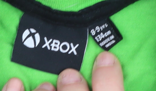 Xbox Boys Green Graphic Long Sleeve T-Shirt 8-9 Years