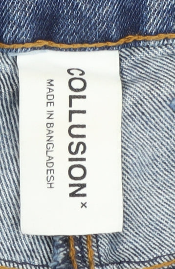 Collusion Women's Blue Straight Jeans Size 24