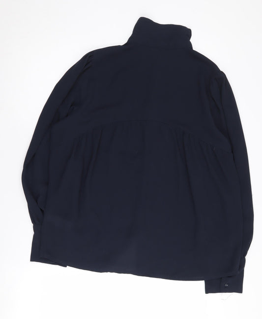 Womens UK Size 12 NEXT Black Button-Up