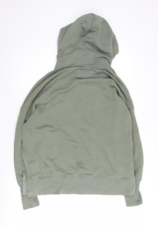 Abercrombie & Fitch Women's Green Pullover Hoodie - S