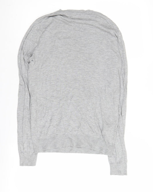 MNG Women's Grey Pullover Jumper, Size M, Crew Neck