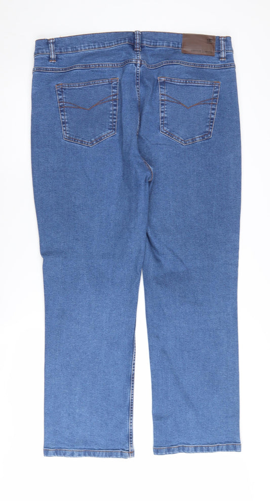Cotton Traders Women's Blue Straight Jeans Size 20
