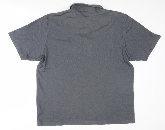 Carabou Men's Grey XL Polo Shirt Short Sleeve