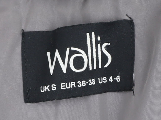 Womens UK Size S Wallis Grey Puffer Jacket