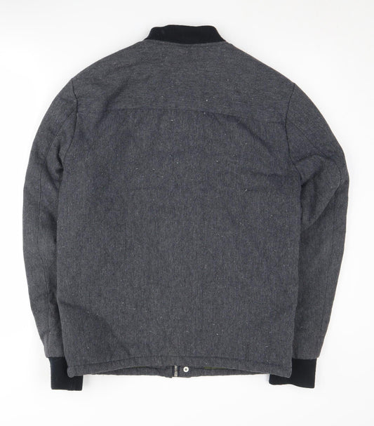Mens UK Size S New Look Grey Bomber Jacket