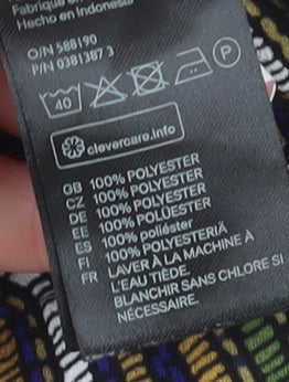 H&M Women's Multicoloured Geometric Shorts, Size 8