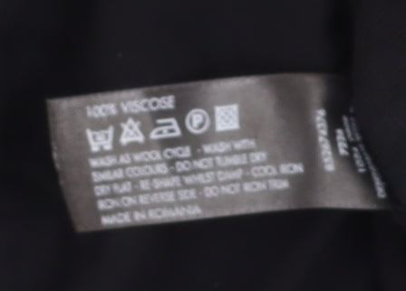 John Lewis Women's Black Wrap Blouse Size 18