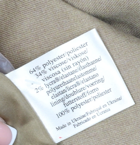 Laura Ashley Women's Beige Shift Dress Size 14