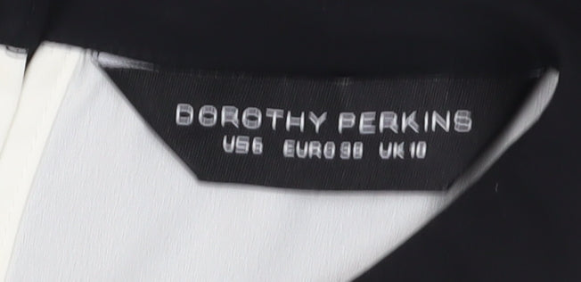 Dorothy Perkins Women's Black/White Shift Dress Size 10