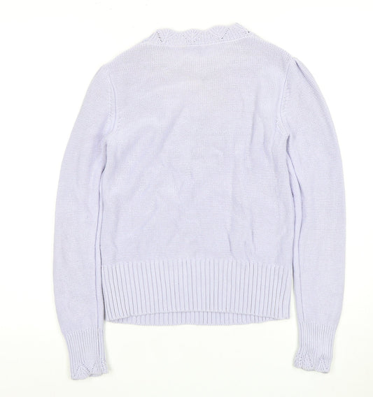 Womens UK Size S Oasis Purple Pullover Jumper