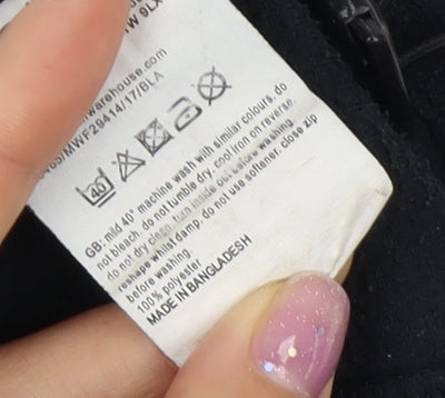 Mountain Warehouse Women's Black Fleece Jacket Size 12