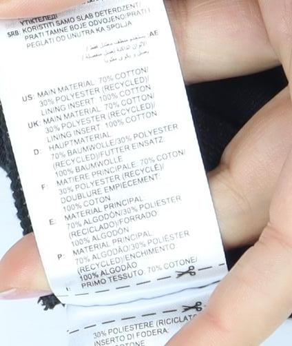 Adidas Women's Black Pullover Hoodie, Size 14, Regular Fit