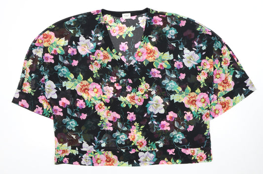 Womens UK Size 12 Jacqueline de Yong Multicoloured Basic Blouse